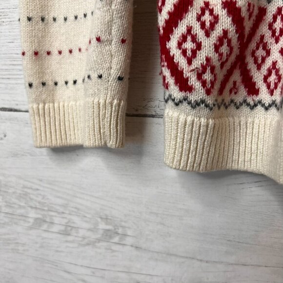 Talbots Sweater Womens Size MP Criss Cross Fair Isle Long Sleeve Cashmere Blend - Picture 13 of 15